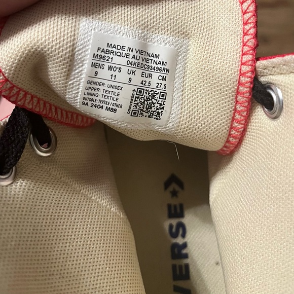 Converse Red Kids High-Top Sneakers - Picture 2 of 2